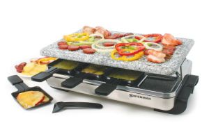 Swissmar 8-Person Stelvio Raclette Party Grill with Granite Stone