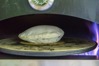 Pita in the Pizza Oven