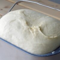 Making Dough in a Bread Machine and Baking in an Oven