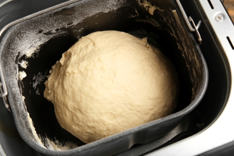 Opening the Bread Machine during Kneading
